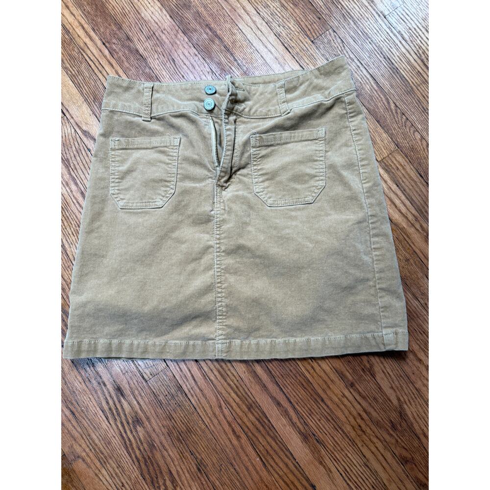 Vintage Early 2000's Y2K WallFlower Corduroy Skirt SZ 7 Light Academia Twee Mini